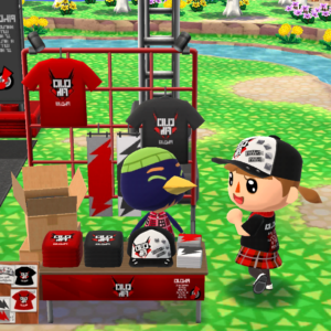 物販ブースのジョッキー