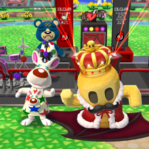 おおきなミニハニワ(キング)とキッズ