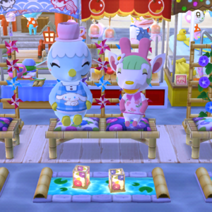 「しずえの納涼アサガオまつり」フィーカとチェルシー