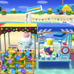 「しずえの納涼アサガオまつり」去年の屋台と…