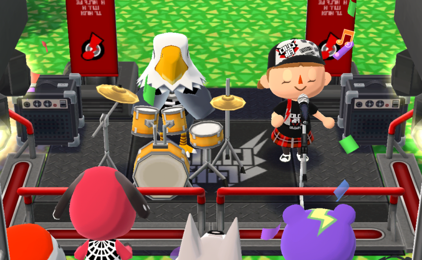 ガーデンイベント「ポケ森ロックフェスティバル」でロックなコウモリを捕まえました。