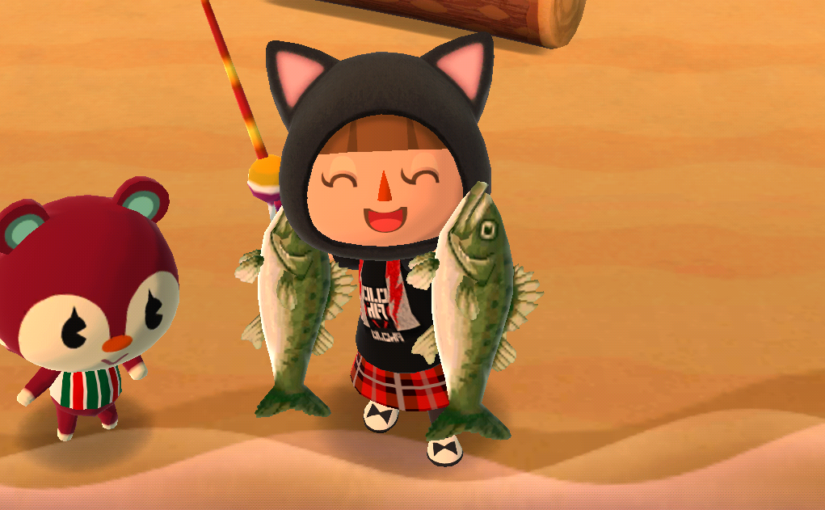 つり大会で「クロネコのかぶりもの」をゲットした。