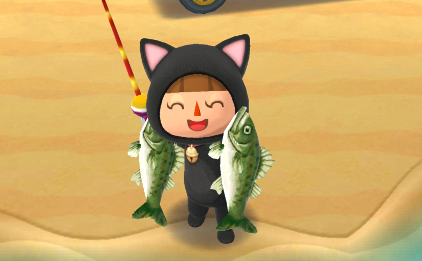 つり大会の「クロネコのきぐるみ」を着てみたら肉球が可愛かった。