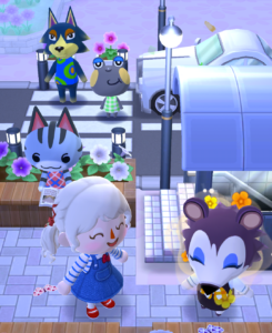 「ケイトと作ろう！オシャレな街」横断歩道と高級車。