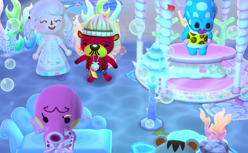 ガーデンイベント「ラコスケと深海のオアシス」で深海の家具をもらいました…。