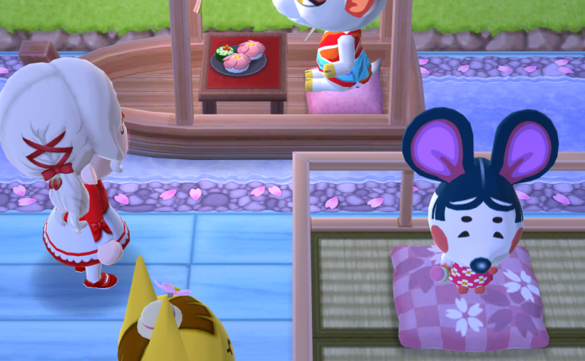 ガーデンイベント「まいこちゃんと満開！お花見船」で満開の桜を楽しみました。