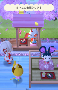 「まいこちゃんと満開！お花見船」すべてのお題クリア！