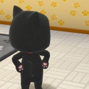 「クロネコのきぐるみ」の肉球(手)