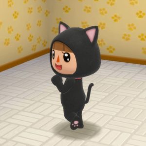 「クロネコのきぐるみ」の肉球が可愛い