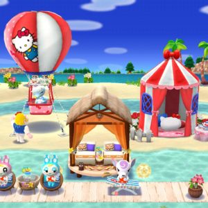 ハローキティのテントと気球