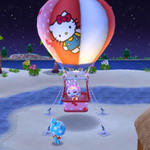 ハローキティの気球とクリスチーヌとフランソワ