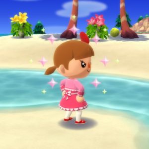 マイメロディなワンピースを横から…2