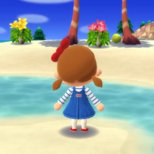 ハローキティなワンピースの後ろ姿